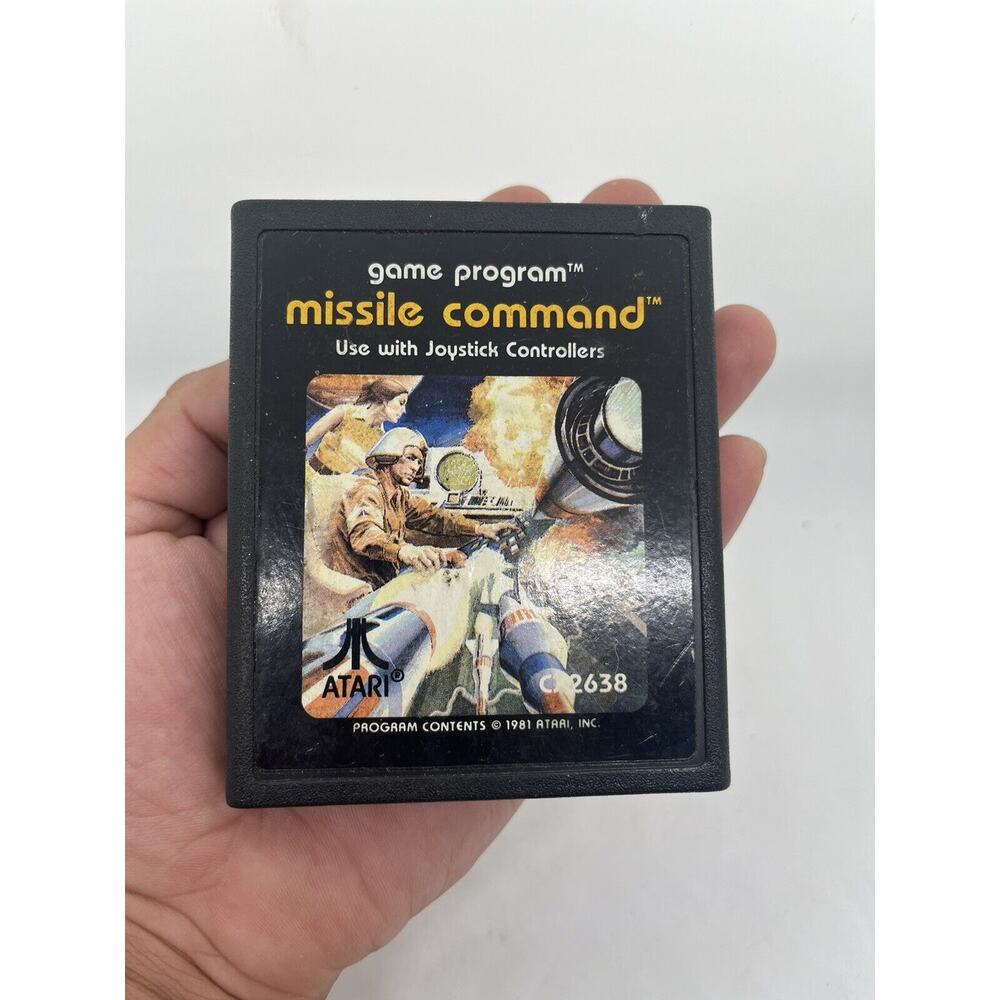 Missile Command Atari 2600 Game cartridge tested working